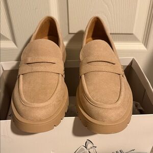 a new day Men's Suede Loafers in Tan